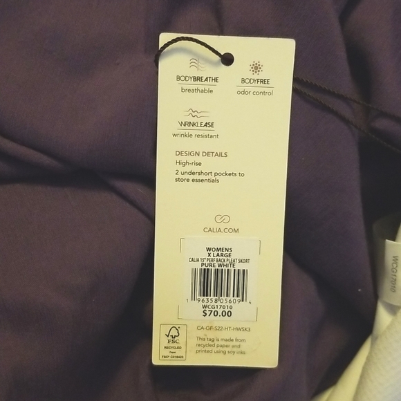 Calia Perforated Back Pleat Skort - Picture 4 of 4